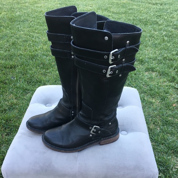 Uggs Leather Boots Size 5,5 - Picture 1 of 6